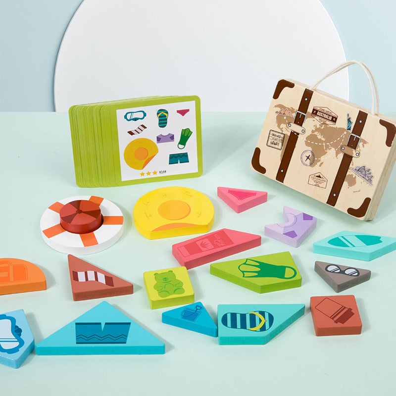 Children'S Wooden Storage Master Immediately Set Puzzle Space Imagination Logical Thinking Puzzle Puzzle Toy - Image 2